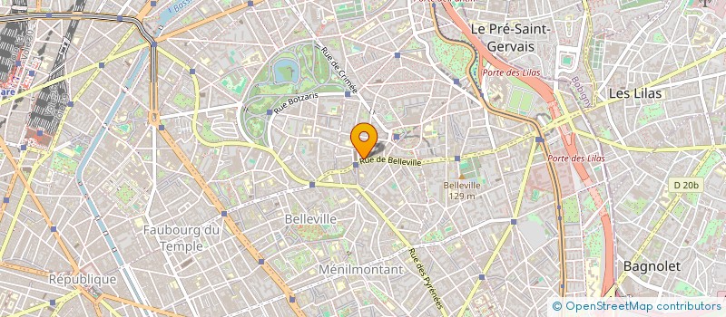 localisation de l'entreprise SCM BELLEVILLE 145  PARIS