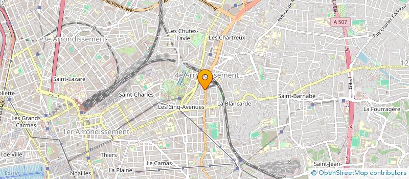 localisation de l'entreprise SCM BEN NATHAN MASSONNAT 75 FRANCOISE DUPARC  MARSEILLE