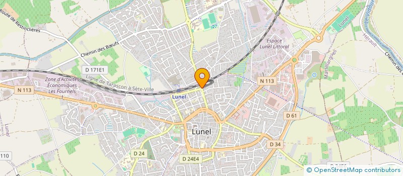 localisation de l'entreprise SCM BENE FABRE  LUNEL