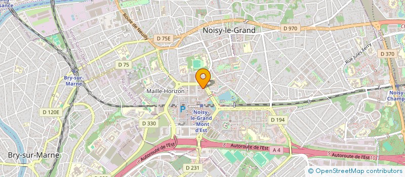 localisation de l'entreprise SCM BENECH GAUVIN LUBINET MUNTLAK ROZIER à NOISY-LE-GRAND