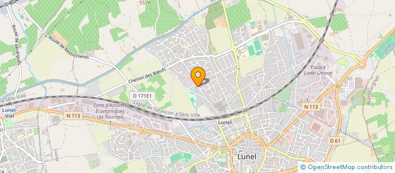 localisation de l'entreprise SCM BENVIL  LUNEL