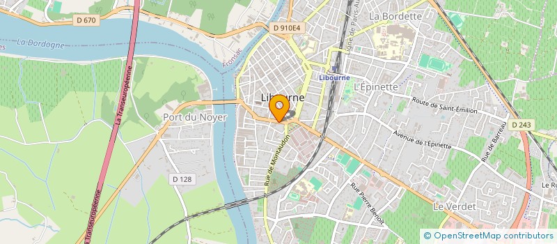 localisation de l'entreprise SCM BERARD - DROUAULT - DYKMAN  LIBOURNE