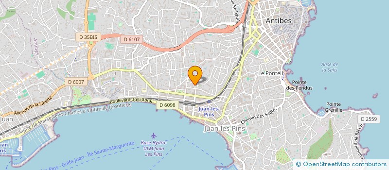 localisation de l'entreprise SCM BERDAH ET KLOPP  ANTIBES