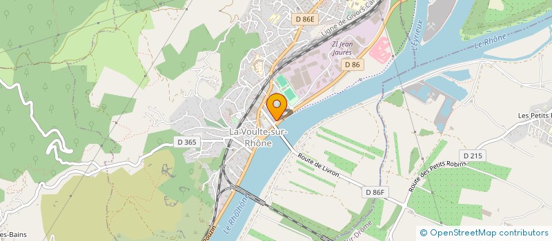 localisation de l'entreprise SCM BEREAUX NALET à LA VOULTE-SUR-RHONE