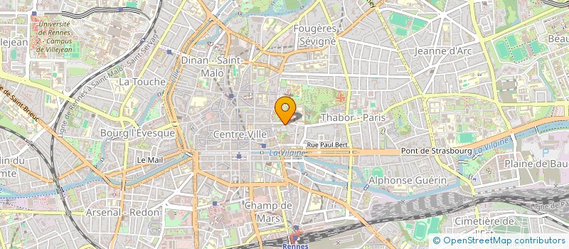 localisation de l'entreprise SCM BERGER-LUCAS - PINEAU - DAVROULT - ERNSTBERGER  RENNES