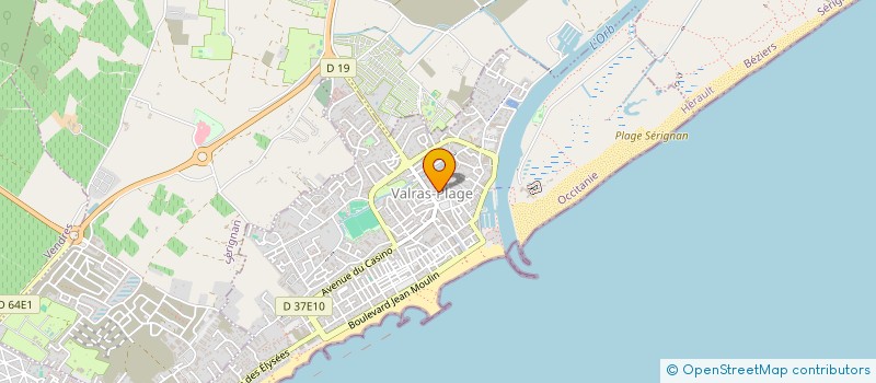 localisation de l'entreprise SCM BERNAT CHAMBERT VAYA  VALRAS-PLAGE