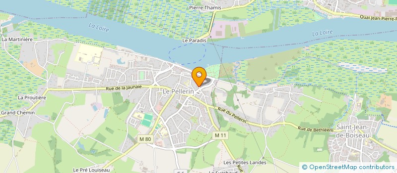 localisation de l'entreprise SCM BERTET ET BAHUAUD  LE PELLERIN