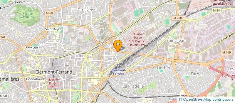 localisation de l'entreprise SCM BERTHET-VAYSSADE-KHALECHE  CLERMONT-FERRAND