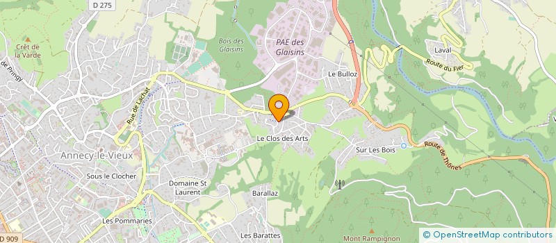 localisation de l'entreprise SCM BERTHIER JAMET HUE MEISTER à ANNECY