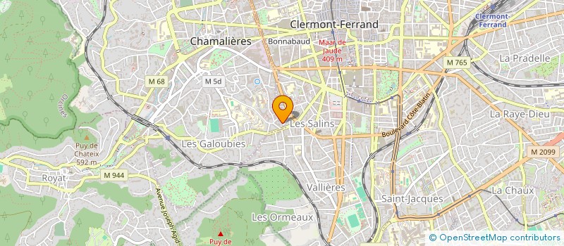 localisation de l'entreprise SCM BERTHOLLET à CHAMALIERES