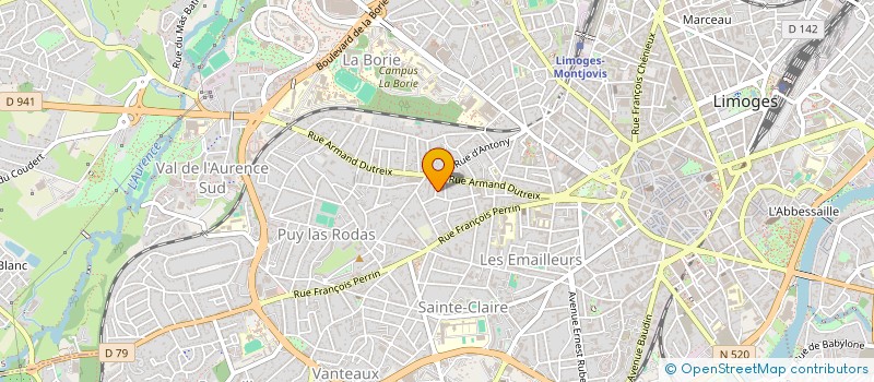 localisation de l'entreprise SCM BETTAYEB FILISOIU à LIMOGES