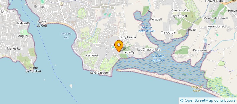 localisation de l'entreprise SCM BETTON-BOIBIEN  BENODET