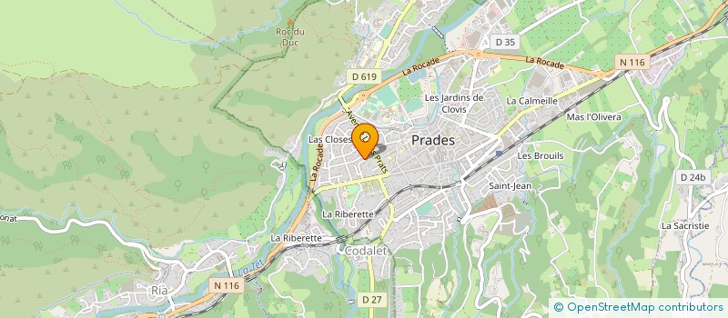 localisation de l'entreprise SCM BGH INFIRMIERS à PRADES