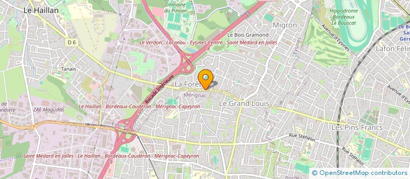 localisation de l'entreprise SCM BIEN NAITRE  EYSINES