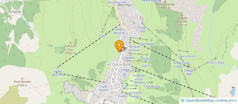 localisation de l'entreprise SCM BIG OISANS  LES DEUX ALPES