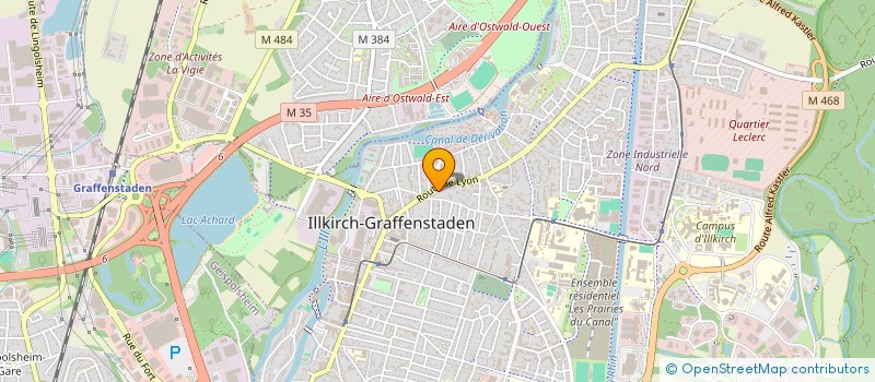 localisation de l'entreprise SCM BIGNET PRAMPART  ILLKIRCH-GRAFFENSTADEN