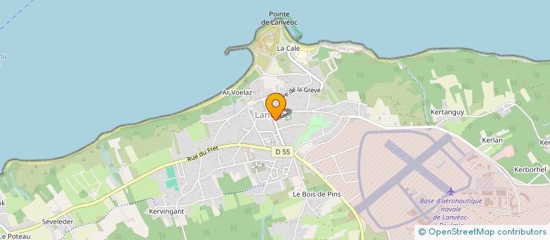 localisation de l'entreprise SCM BINET-KERAUDREN  LANVEOC