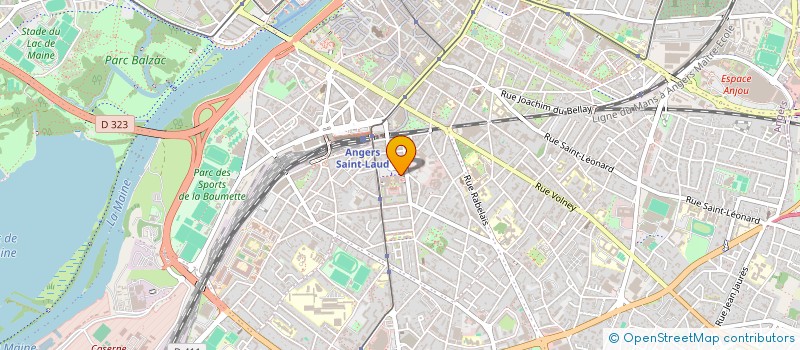 localisation de l'entreprise SCM BIO TOP 49 à ANGERS