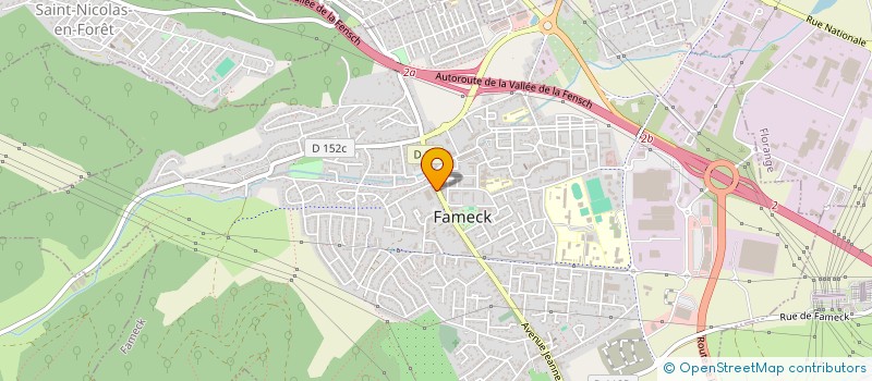 localisation de l'entreprise SCM BIOCONCORDE DIAGNOSTIC  FAMECK