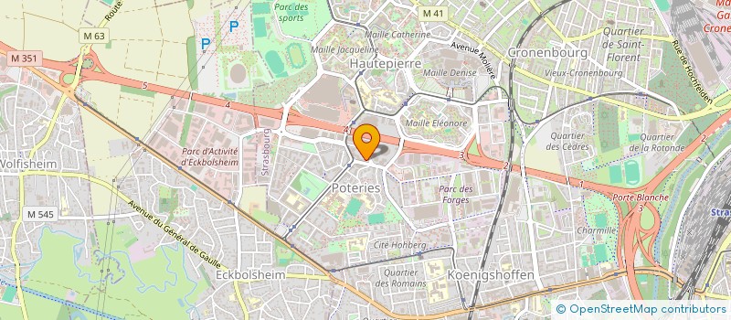 localisation de l'entreprise SCM BIOGROUP NORD-EST  STRASBOURG