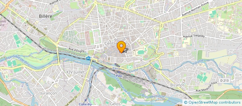 localisation de l'entreprise SCM BIRABEN RANCEZOT VISCARDI à PAU