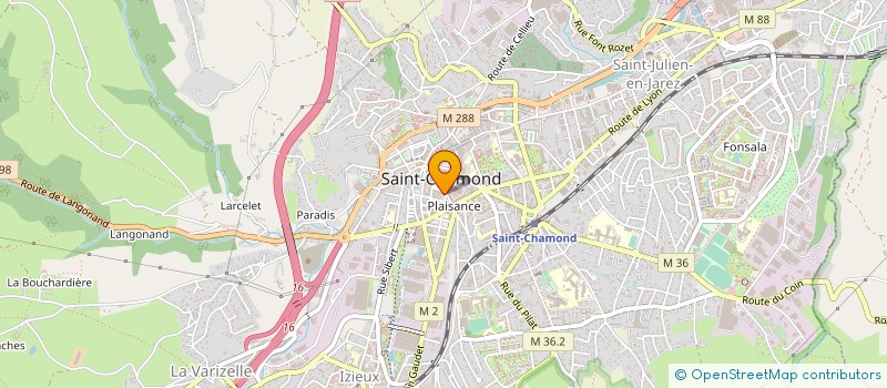localisation de l'entreprise SCM BLANC-DESRUMAUX-PROIA à SAINT-CHAMOND