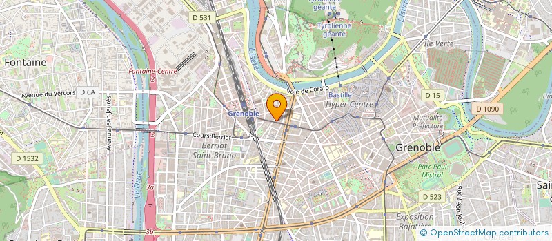 localisation de l'entreprise SCM BLANC POINSIGNON GUICHARD  GRENOBLE