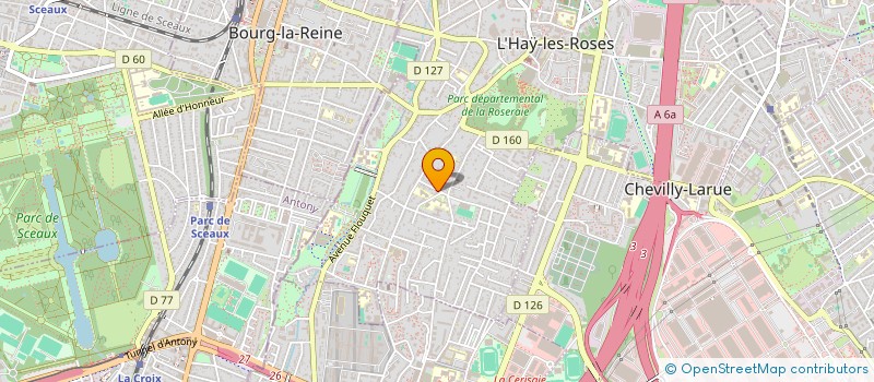 localisation de l'entreprise SCM BLONDEAUX DES CABINETS DENTAIRES  L'HAY-LES-ROSES