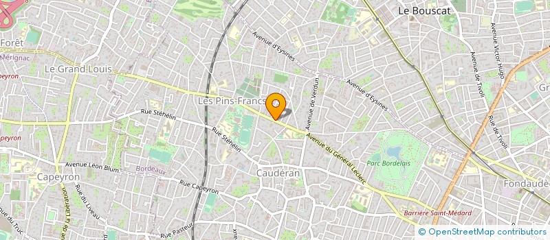 localisation de l'entreprise SCM BLONDEL DE LEPINAY VERDIER à BORDEAUX