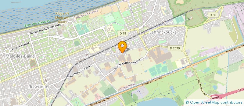 localisation de l'entreprise SCM BLUE WIND  DUNKERQUE