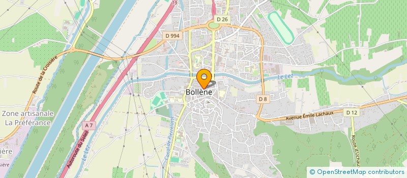 localisation de l'entreprise SCM BOLLENE KINE SPORT  BOLLENE