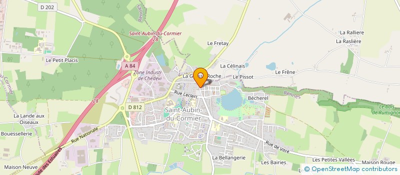 localisation de l'entreprise SCM BONNANT - HOUDAN - MARQUET  SAINT-AUBIN-DU-CORMIER