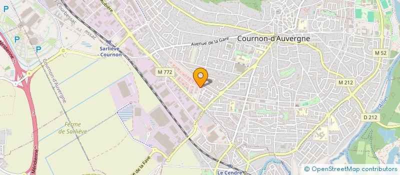 localisation de l'entreprise SCM BONNEFONT à COURNON-D'AUVERGNE