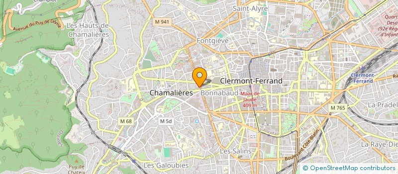 localisation de l'entreprise SCM BORDE ANGLADE FOURNIER à CHAMALIERES
