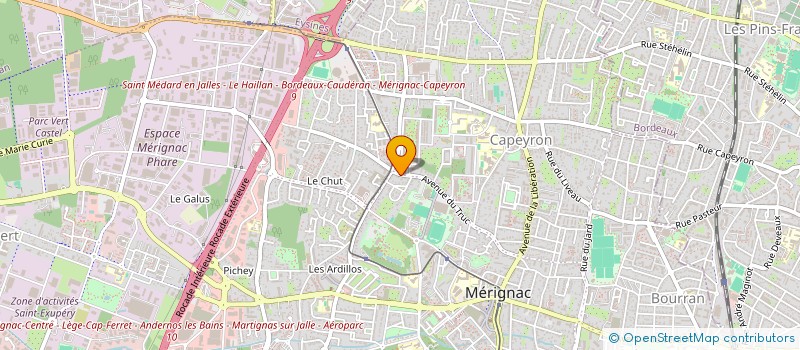 localisation de l'entreprise SCM BOUBIL  MERIGNAC