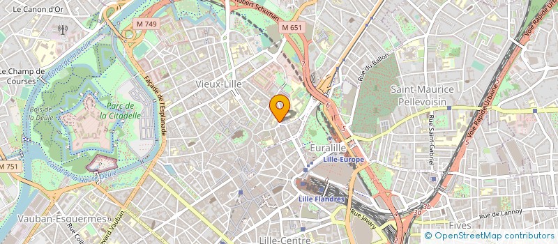 localisation de l'entreprise SCM BOUCHEZ-DESCAMP à LILLE