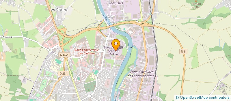 localisation de l'entreprise SCM BOUCHIE-TILMONT-BILANCETTI à AUXERRE
