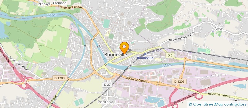 localisation de l'entreprise SCM BOUCLIER CATELAIN RIOS  BONNEVILLE