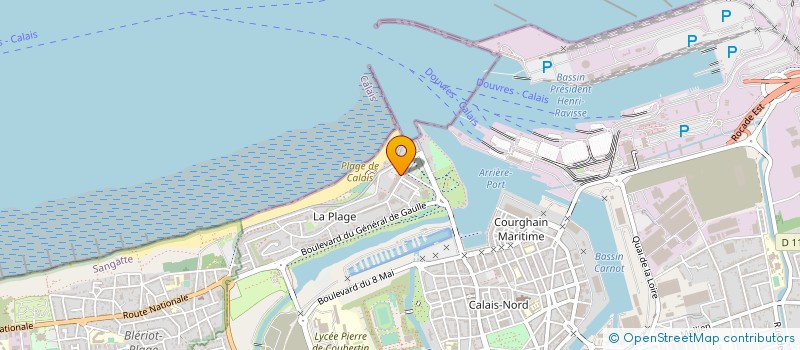 localisation de l'entreprise SCM BOUDRY PEREZ FOURQUET  CALAIS