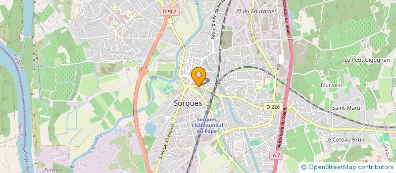 localisation de l'entreprise SCM BOUILLET DARRE VALERO à SORGUES