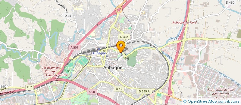 localisation de l'entreprise SCM BOUQUET THOMASSIN  AUBAGNE