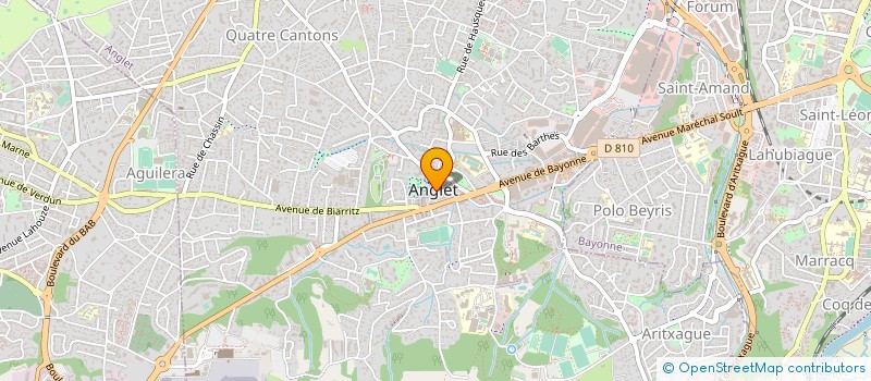 localisation de l'entreprise SCM BOURGNEUF à ANGLET