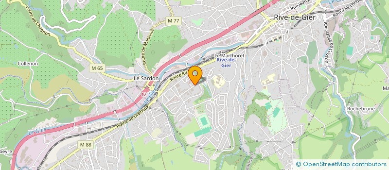 localisation de l'entreprise SCM BOURGOGNE à RIVE-DE-GIER