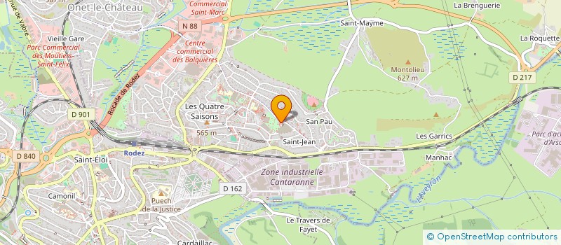 localisation de l'entreprise SCM BOURSINHAC-COMBES  ONET-LE-CHATEAU