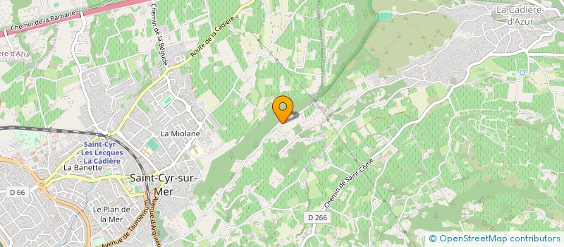 localisation de l'entreprise SCM BOYER PASINI à SAINT-CYR-SUR-MER