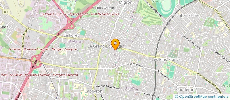 localisation de l'entreprise SCM BRED à BORDEAUX