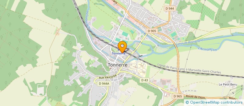 localisation de l'entreprise SCM BRIANT-GUENIFFEY à TONNERRE