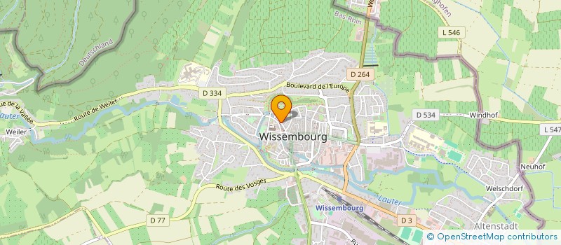 localisation de l'entreprise SCM BRIGALDINO - CORNET - BOUTAHRI  WISSEMBOURG