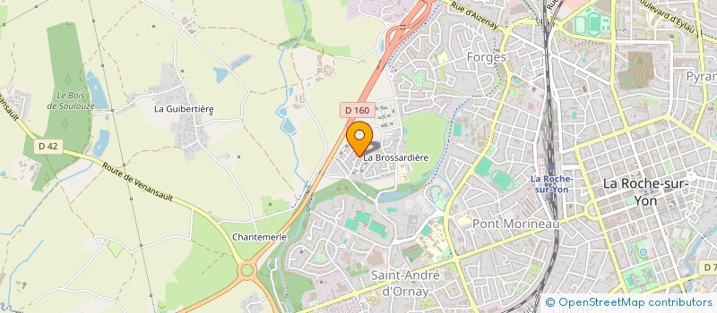 localisation de l'entreprise SCM BROSSARDIERE KINE  LA ROCHE-SUR-YON