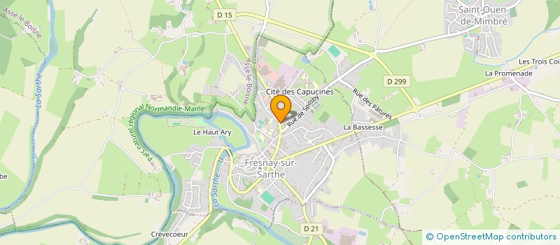 localisation de l'entreprise SCM-BROUSSARD-TAUPIN  FRESNAY-SUR-SARTHE
